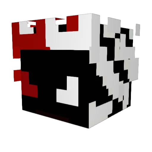 NeverNightMare Minecraft avatar head, 3D render
