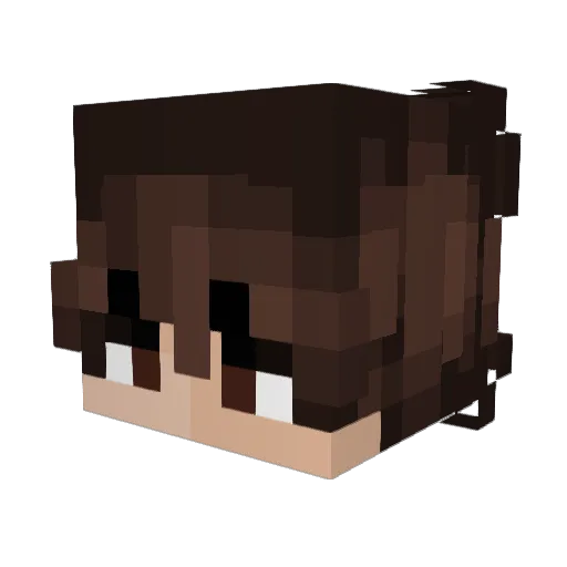 NeverVFX Minecraft avatar head, 3D render