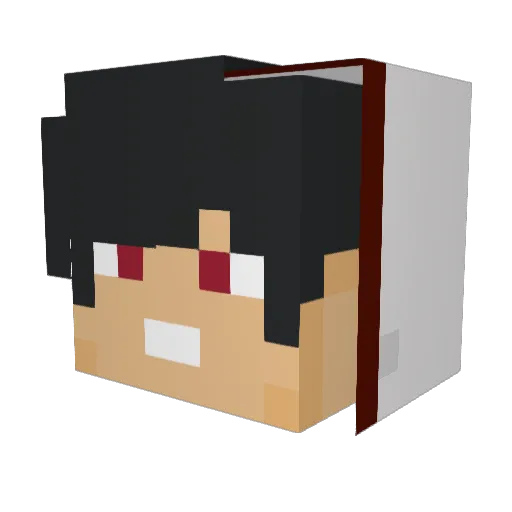 Never_NV Minecraft avatar head, 3D render
