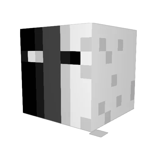 Never_known Minecraft avatar head, 3D render
