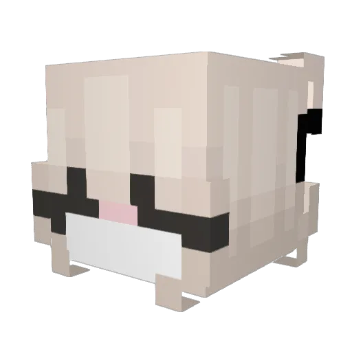 Never_wu Minecraft avatar head, 3D render