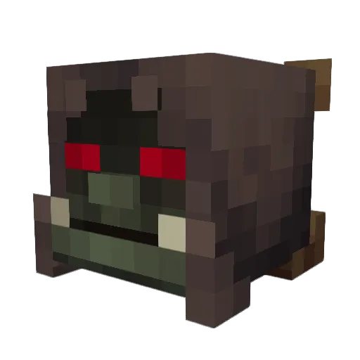 Neveraa Minecraft avatar head, 3D render