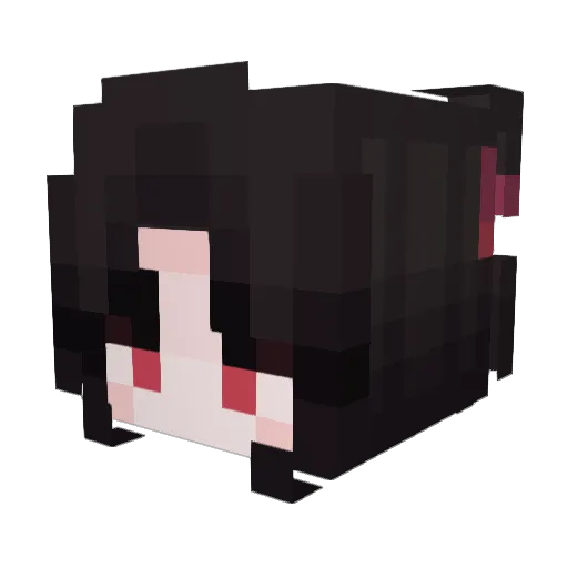 Neverendingfall Minecraft avatar head, 3D render