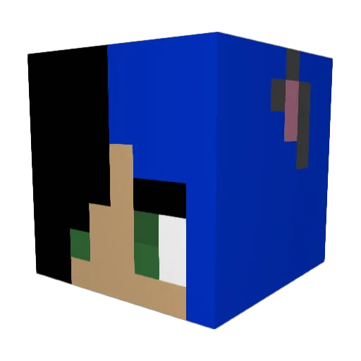 Neverlose31 Minecraft avatar head, 3D render