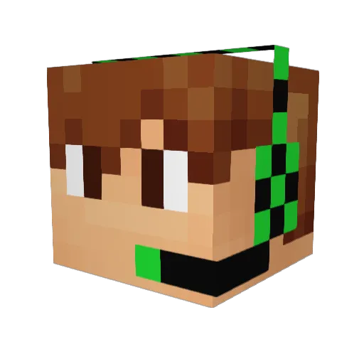 Neves_14 Minecraft avatar head, 3D render