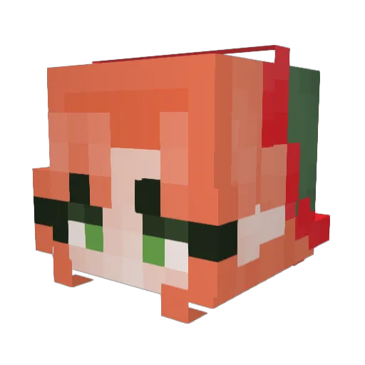 NeviLPS Minecraft avatar head, 3D render