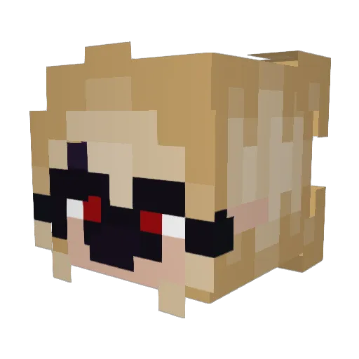 Nevie06 Minecraft avatar head, 3D render