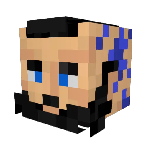 Nevih Minecraft avatar head, 3D render