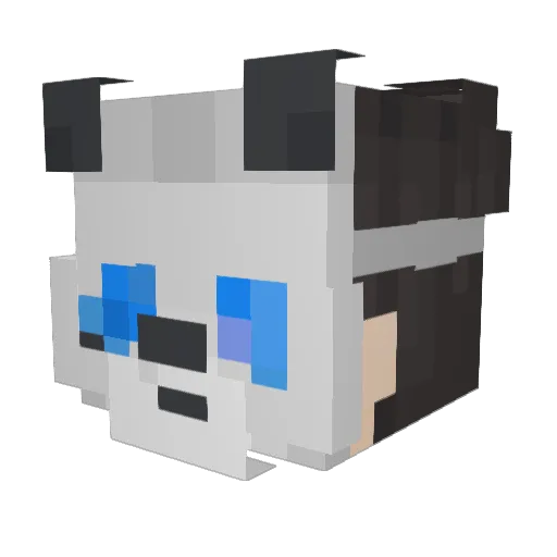 Neviioo Minecraft avatar head, 3D render