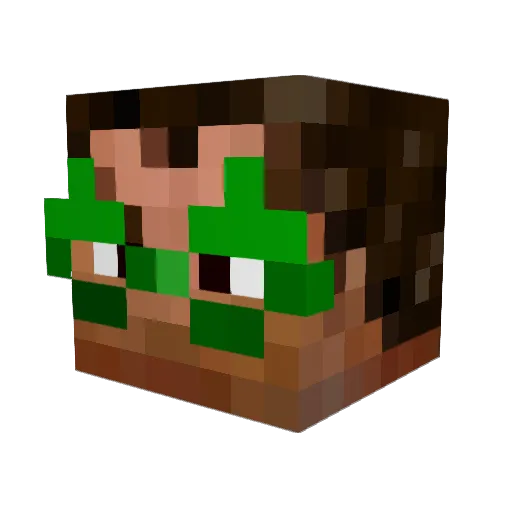 Nevikov Minecraft avatar head, 3D render