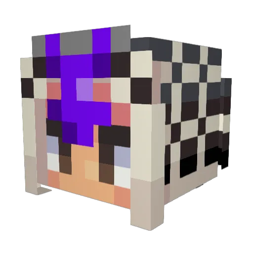 NevilleJacobs Minecraft avatar head, 3D render