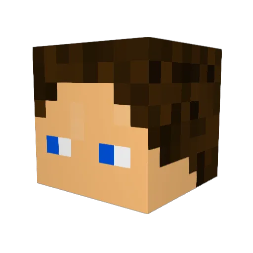 Nevio3712 Minecraft avatar head, 3D render