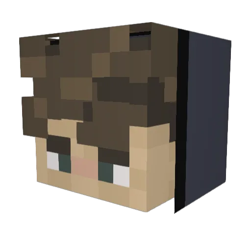 Nevios12 Minecraft avatar head, 3D render