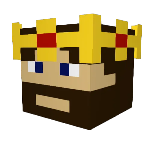 Nevithar Minecraft avatar head, 3D render