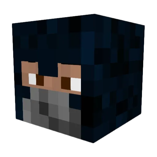 Nevos77 Minecraft avatar head, 3D render