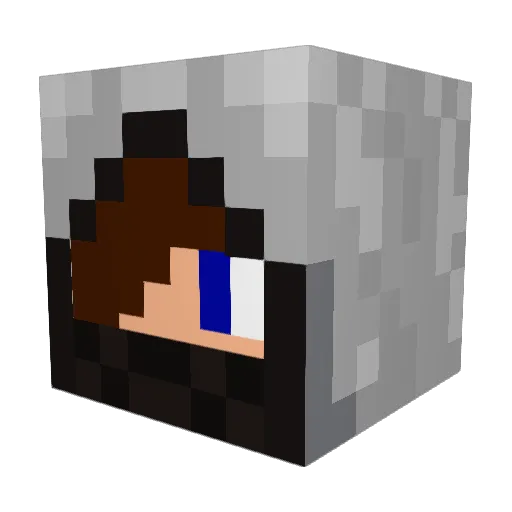 Nevrojt1 Minecraft avatar head, 3D render