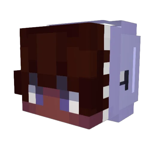 Nevskiiii Minecraft avatar head, 3D render