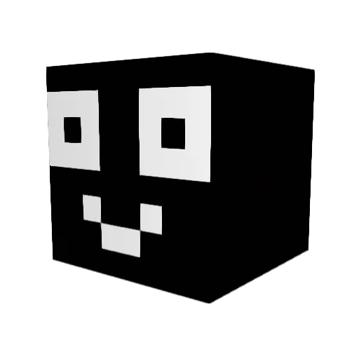 New0001 Minecraft avatar head, 3D render