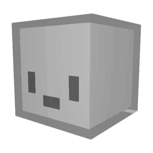 New20 Minecraft avatar head, 3D render