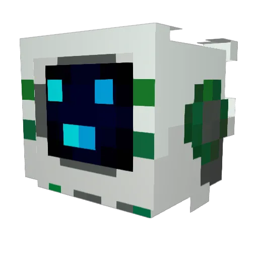 NewAgain Minecraft avatar head, 3D render