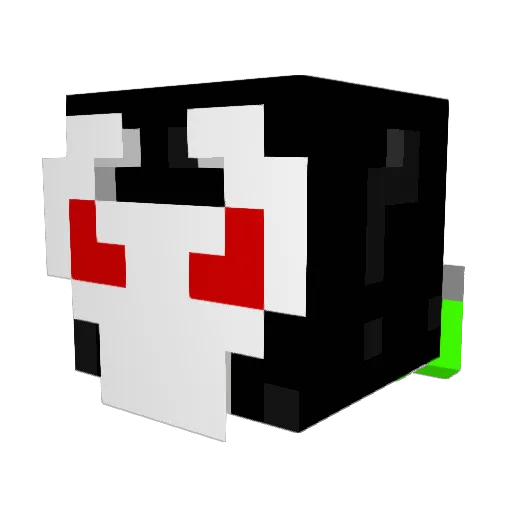 NewBayne Minecraft avatar head, 3D render
