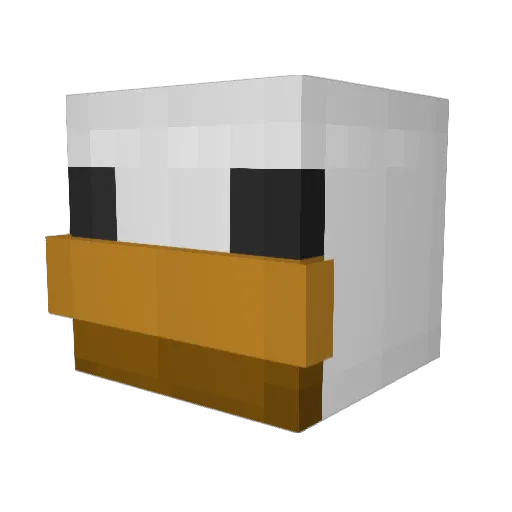 NewCarrot Minecraft avatar head, 3D render