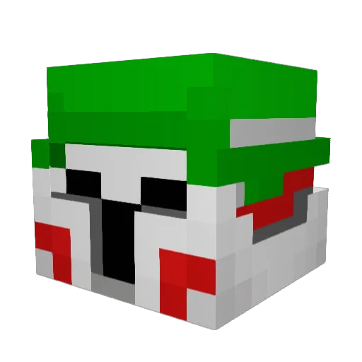 NewCrateGaming Minecraft avatar head, 3D render
