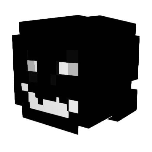 NewDgx Minecraft avatar head, 3D render