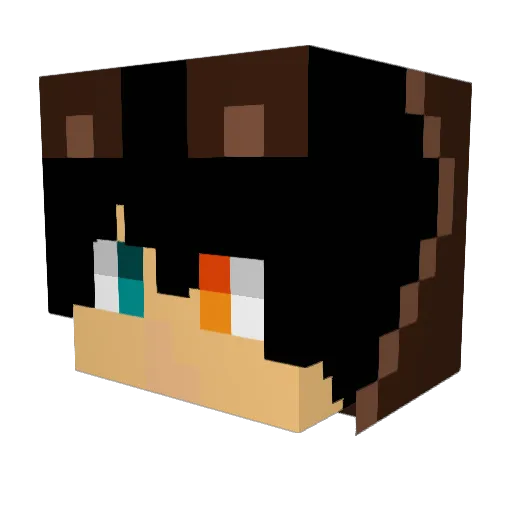 NewFreddys Minecraft avatar head, 3D render