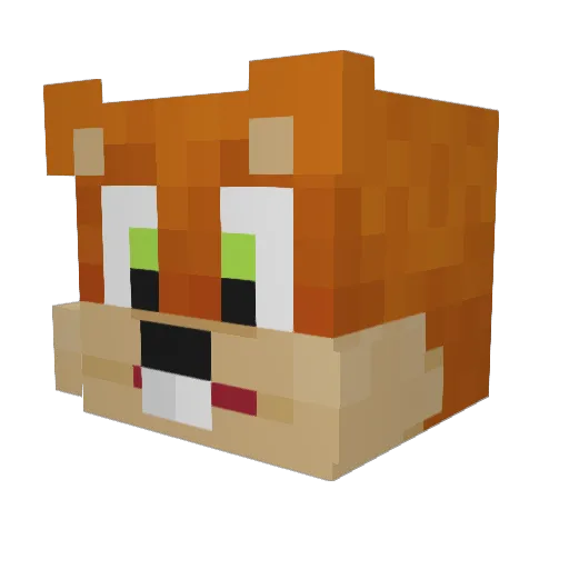 NewHorizons2025 Minecraft avatar head, 3D render