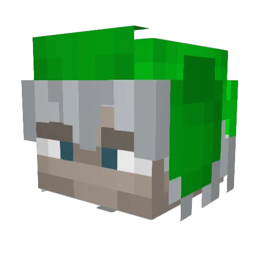 NewKid_1 Minecraft avatar head, 3D render
