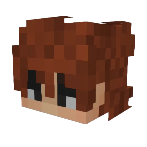 NewPlanet19523 Minecraft avatar head, 3D render