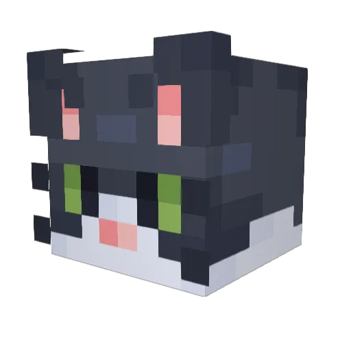 NewPlayer Minecraft avatar head, 3D render