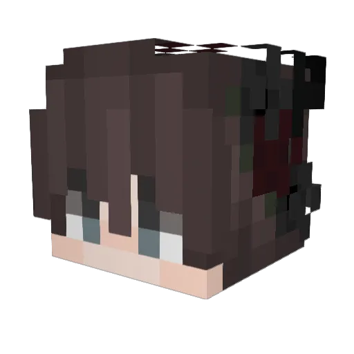 NewPlayer_01 Minecraft avatar head, 3D render