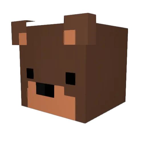 NewPlot Minecraft avatar head, 3D render