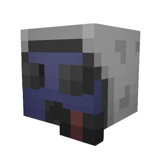 NewRagnarok Minecraft avatar head, 3D render