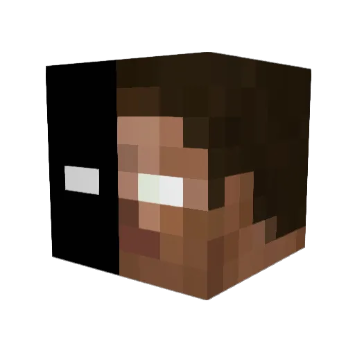 NewVeil Minecraft avatar head, 3D render