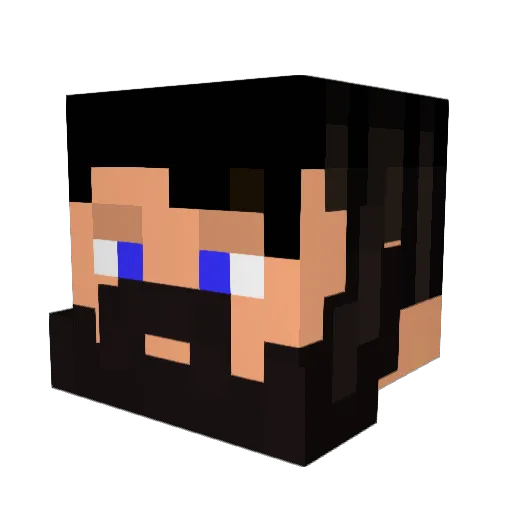 NewZephyr Minecraft avatar head, 3D render