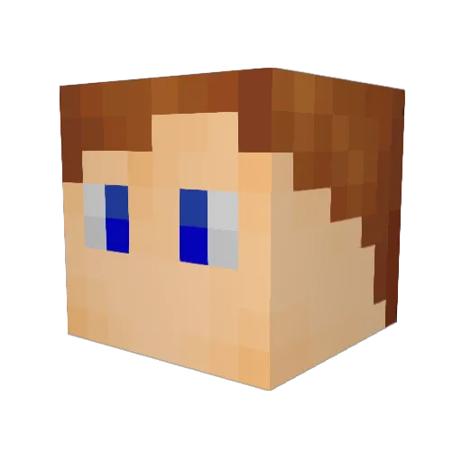 New_Age_Steve Minecraft avatar head, 3D render
