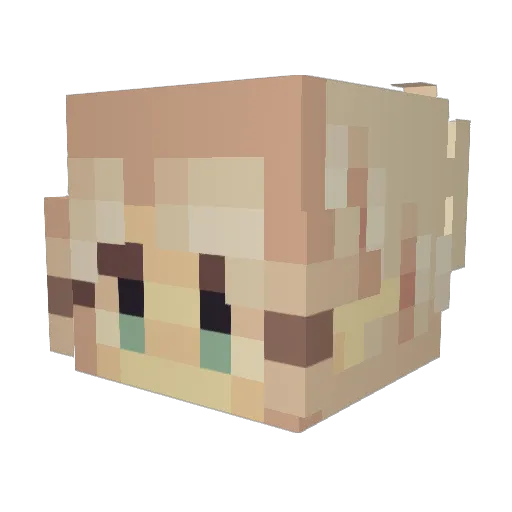 New_Name_ Minecraft avatar head, 3D render