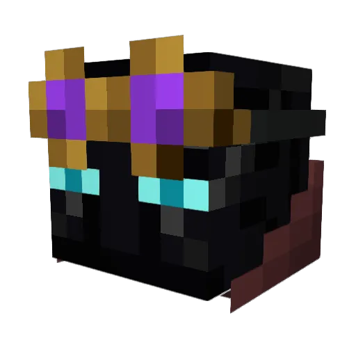 NewageDNE Minecraft avatar head, 3D render
