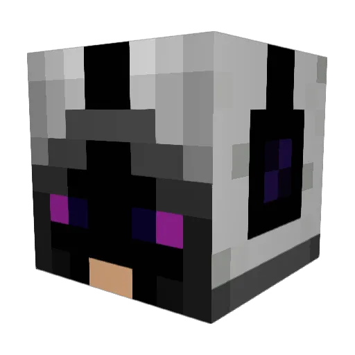 Newajex Minecraft avatar head, 3D render