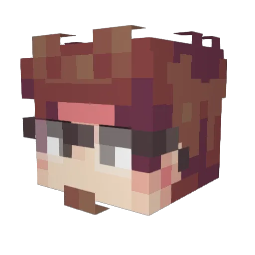 Newalex Minecraft avatar head, 3D render