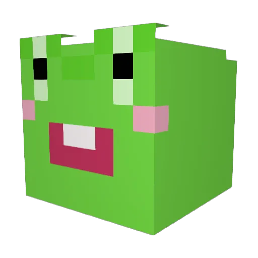 Newarrior Minecraft avatar head, 3D render