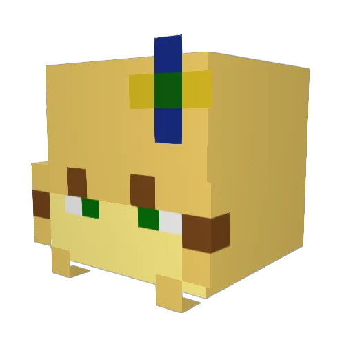 Newb1sh Minecraft avatar head, 3D render
