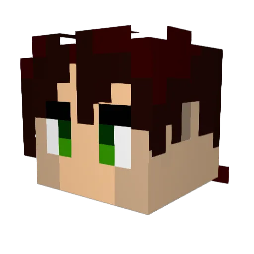 Newbdragoon Minecraft avatar head, 3D render