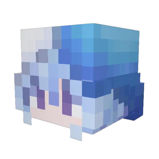 NewezuiL Minecraft avatar head, 3D render