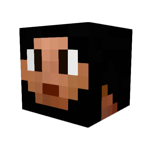 NewfieChris Minecraft avatar head, 3D render