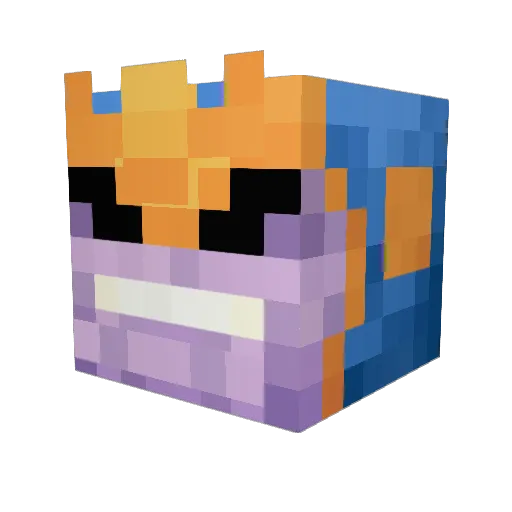 Newgate26 Minecraft avatar head, 3D render