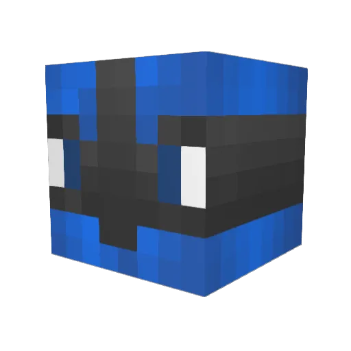 Newgoster Minecraft avatar head, 3D render
